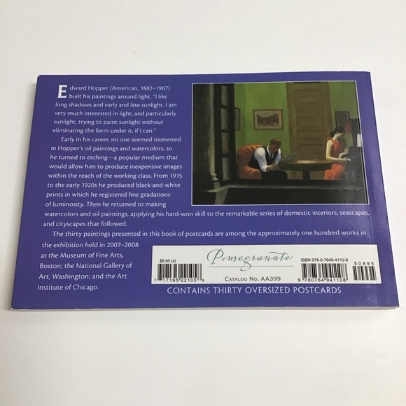 Edward Hopper Book of Postcards 30 Art Museum Works Realism Artist NEW Vintage - Picture 3 of 12